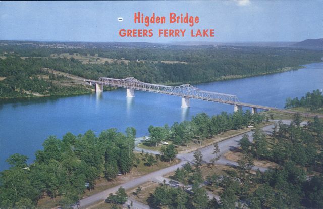 Narrows Bridge, Higden, Cleburne County, Ark., ca. 1965.